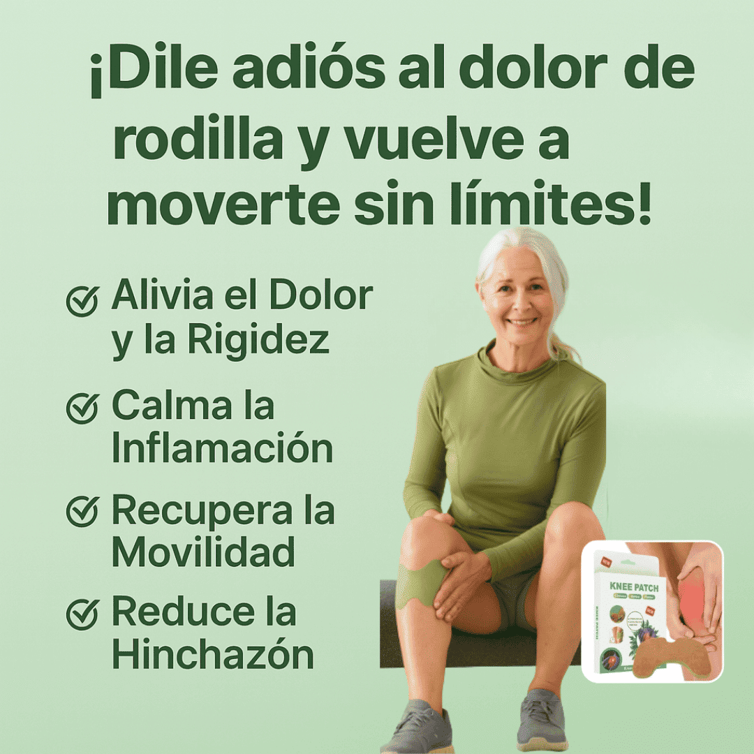 KneeRelief® - Parches Naturales Para el Dolor de Rodilla (X10 UNIDADES)