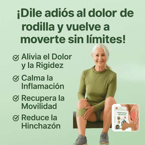 KneeRelief® - Parches Naturales Para el Dolor de Rodilla (X10 UNIDADES)