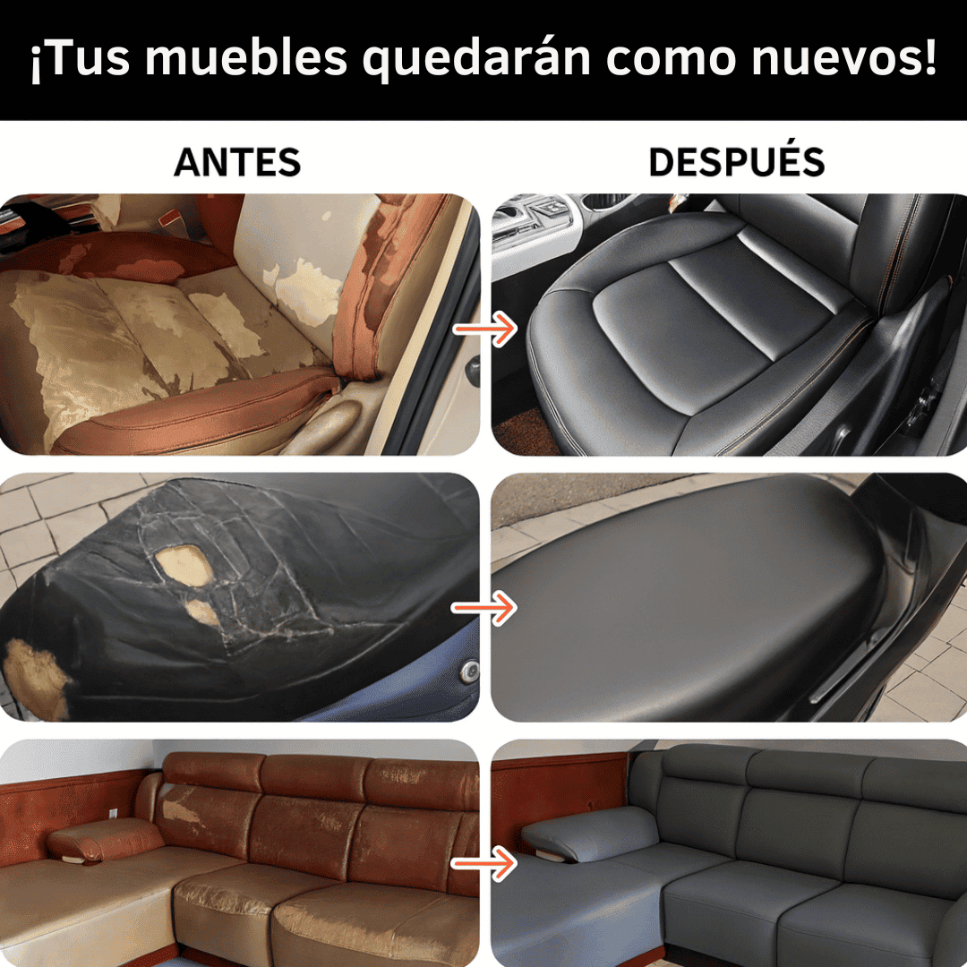 ProLeather Repair® Restaura tu cojinería en minutos, cuero adhesivo de 50 x 137 cm