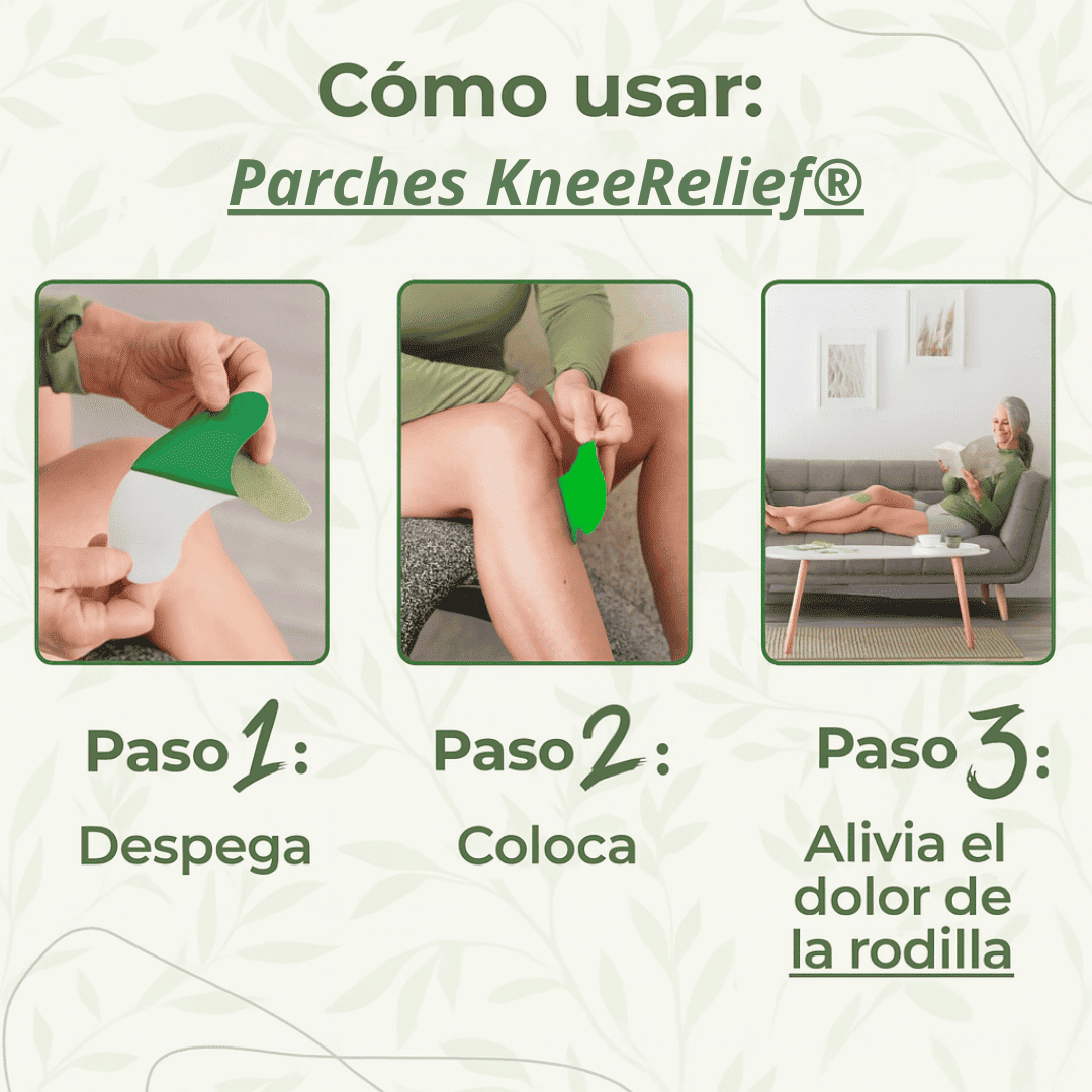 KneeRelief® - Parches Naturales Para el Dolor de Rodilla (X10 UNIDADES)